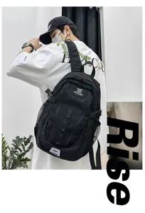 Neutraler Workwear Trend Outdoor Wandern Rucksack Studenten Schultasche Reisebeutel