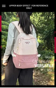 Casual backpack for women stylish travel school bag large capacity lightweight daypack
