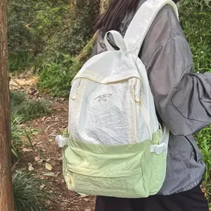 Outdoor travel lightweight backpack for women, large capacity stylish casual school bag.