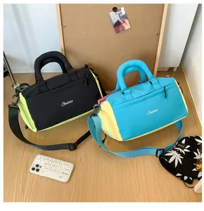 Μικρή αθλητική τσάντα γυμναστηρίου color-block casual τσάντα ώμου για άνδρες και γυναίκες