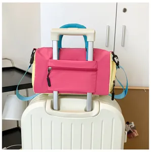 Μικρή αθλητική τσάντα ταξιδιού colorblock ελαφφύ γυμναστήριο casual χιαστί τσάντα