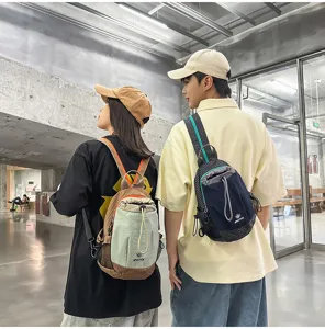 Mochila pequena de senderismo ciclismo camping informal ligera bolso de pecho cruzado