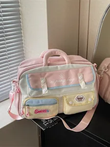 Grote Capaciteit Reistas Duffel Bag Waterdichte Nylon Tote Handtas Casual Woon-werkverkeer Sport Bagagetas