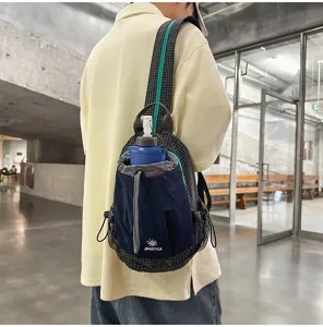 Sac à dos de randonnée camping petit sac poitrine léger décontracté vue détaillée