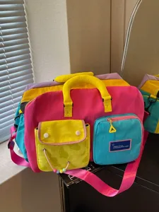 Borsa da Viaggio di Grande Capienza Moda Donna Nylon Leggero Impermeabile Casual Borsetta Sport Palestra Weekend Bagaglio