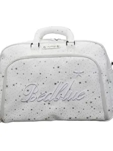 White star pattern travel duffel bag large capacity portable overnight luggage bag with handles