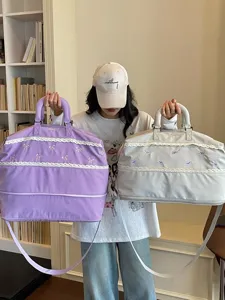 Large capacity travel duffel bag, lightweight portable luggage bag for short trips fitness.