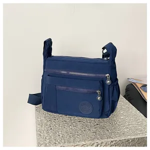 Women nylon multi-pocket crossbody shoulder bag casual travel large capacity everyday handbag