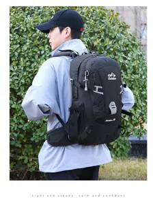 Lightweight 35L outdoor hiking backpack for men and women travel camping rucksack.