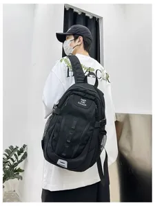 Neutraler taktischer Streetwear Rucksack für Outdoor Wandern, Freizeittasche Schule.