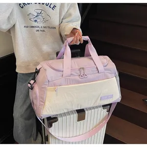 Large capacity travel duffel bag lightweight gym bag for women weekend overnight bag
