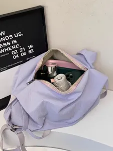 Sac bandoulière en toile décontracté style coréen grande capacité sac slouchy crossover.