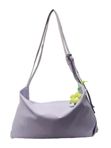Sac bandoulière en toile pour femme, grande capacité style décontracté sac tendance.