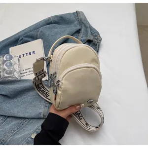 Bolso cruzado mini minimalista casual para mujer, bolso de mano diario de estilo coreano.
