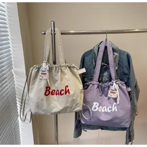 Sac à bandoulière en nylon style coréen sac de sport décontracté grande capacité