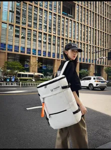 Grande capacità zaino sportivo esterno viaggio fitness badminton racchetta stoccaggio borsa