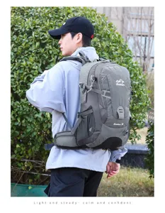 Outdoor mountaineering backpack 35L lightweight large capacity hiking travel sports trekking bag
