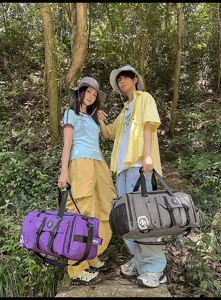 Large capacity travel duffel bag sports gym bag waterproof overnight luggage for men and women
