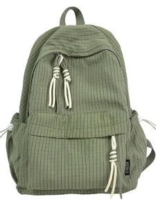 Korean style plaid casual backpack for women student school bookbag lightweight daypack