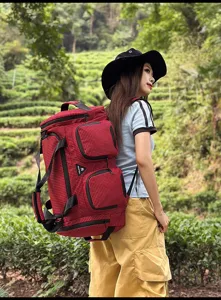 Große Reise-Duffel-Rucksack mit mehreren Taschen für Outdoor-Wandern und Geschäftsreisen.