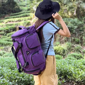 Große Reise-Duffel-Rucksack multifunktionale wasserdichte Sport-Fitness-Tasche für Damen Herren