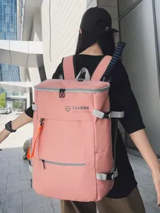 Grande zaino da badminton per sport all'aperto, borsa da viaggio spaziosa con vano racchetta.