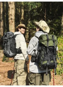 Outdoor mountaineering backpack 55L large capacity waterproof travel double shoulder bag