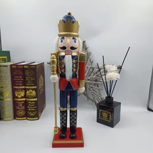 Kerst Notenkraker Soldaat Koning Pop Houten Decoratief Ornament Feestelijke Holiday Figuur Huis Decor Kerst Tafel Cadeau