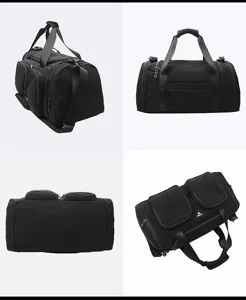 Bolsa de viaje hombre gran capacidad deportiva fitness gimnasio multifunción negra