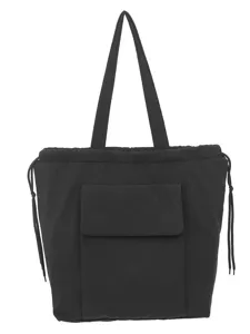 Minimalistische effen trekkoord shopper tas casual schoudertas voor dagelijks gebruik en werk