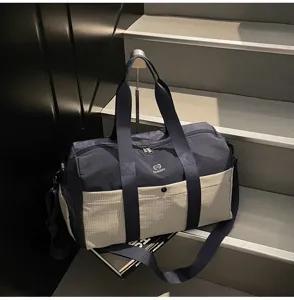 Borsone da viaggio palestra sportivo borsa weekend casual con tracolla regolabile.