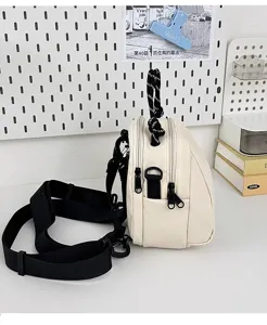 Lightweight canvas shoulder bag, versatile crossbody handbag, casual travel shell backpack.