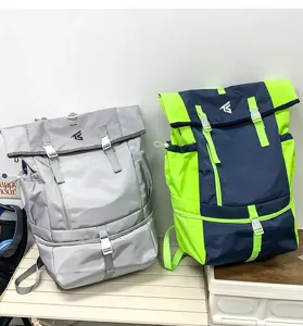 Large capacity outdoor backpack waterproof travel school bag for men and teen students daily use