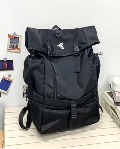 Large capacity tactical backpack men black outdoor sports travel bookbag high school student