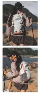 Leichter Outdoor-Wanderrucksack aus wasserdichtem Nylon, grosses Volumen und modernes Design.