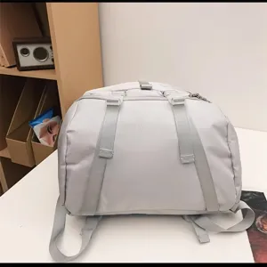 Large capacity grey travel backpack multi-functional sports bag outdoor casual daypack