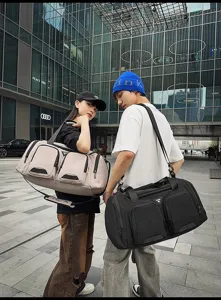 Gran bolsa de viaje y deportiva para hombre y mujer, bolso multifuncional de gran capacidad.