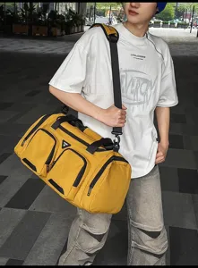 Bolsa de viaje gran capacidad para hombre bolso deportivo multifuncional equipaje mano
