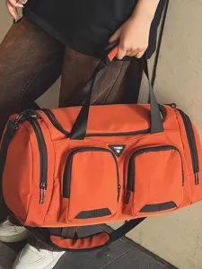 Bolso de Viaje de Nylon de Gran Capacidad Para Hombres Mujeres Separación Seco Húmedo Bolsa de Gimnasio Impermeable Maleta de Fin de Semana Equipaje