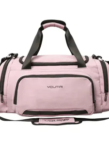 Sac de voyage rose grand capacité étanche sac de sport fitness pour femmes et hommes