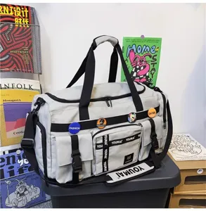 Grote reistas duffel bag voor dames en heren, sport fitness tas met meerdere zakken.