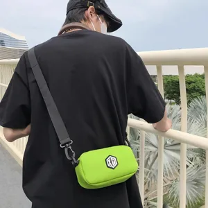Waterproof small crossbody bag for men and women, portable casual shoulder phone bag.