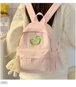 Zaino piccolo carino stile ins giapponese, zainetto da viaggio leggero per donne e ragazze rosa.