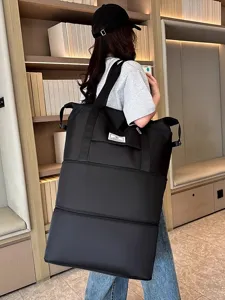 Grande borsa da viaggio borsone pieghevole espandibile bagaglio a mano per donna