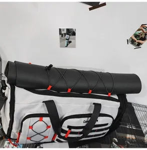 Large capacity multi-functional sports travel gym duffel bag with outdoor gear strap