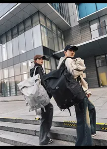 Large capacity fashion backpack for outdoor travel, multi-functional casual sports rucksack.