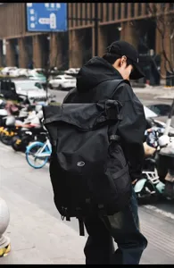 Large capacity trendy backpack for men, multi-functional outdoor travel sports luggage bag.