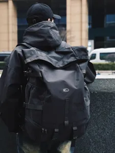 Large capacity casual backpack for men, outdoor travel and sports multi-functional bag.