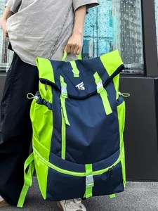 Large capacity outdoor sports backpack, durable hiking travel bookbag for men and students.