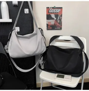 Leichte lässige große Umhängetasche, vielseitige Reise Fitness Sport Schultertasche Damen.